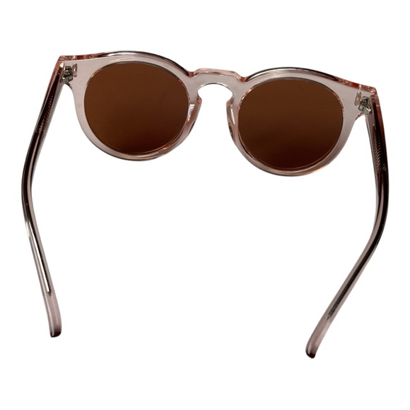 Bonnie Clyde Women’s The Hill round fashion sheer pink sunglasses | 50.22.145